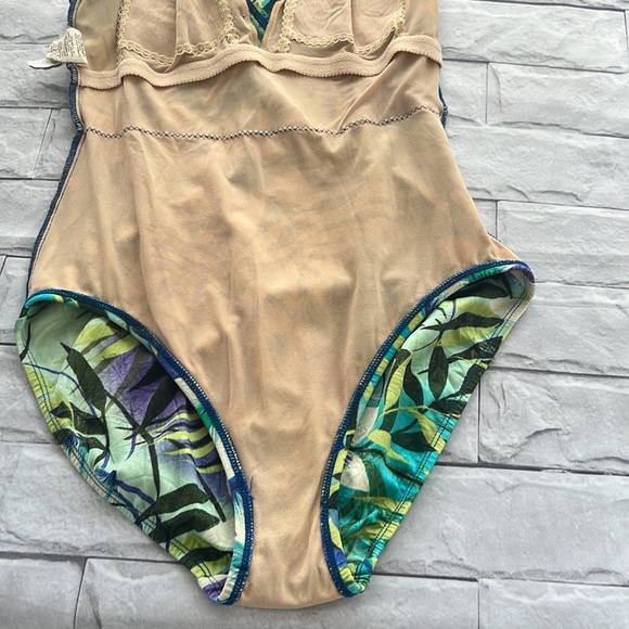 Vintage Liz Claiborne floral vacay one piece bathing suit size 12 - Picture 11 of 12